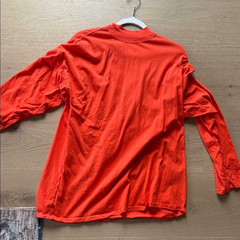 We The Free Bright Orange Long Sleeve Tee